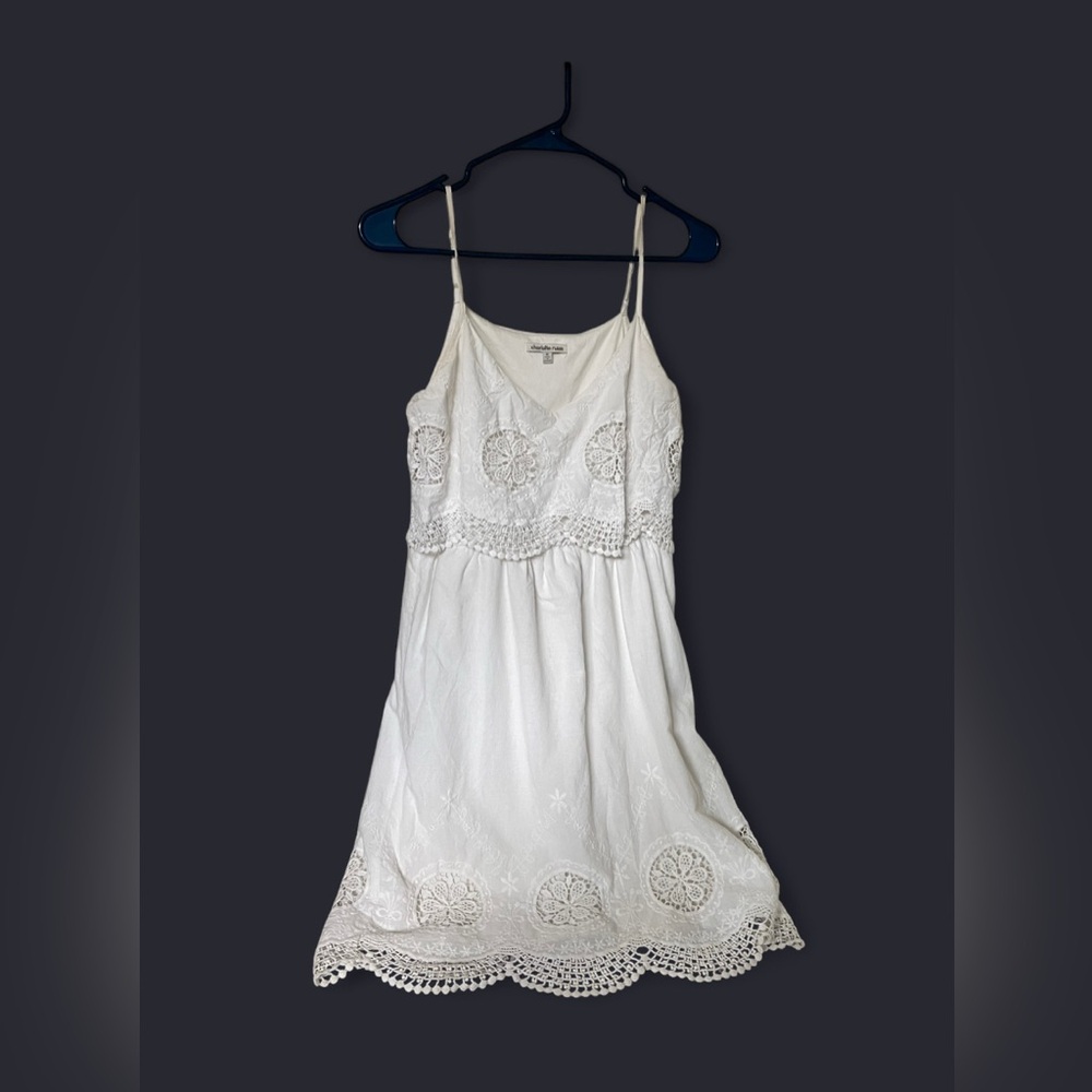 Charlotte Russe Ivory Lace Dress